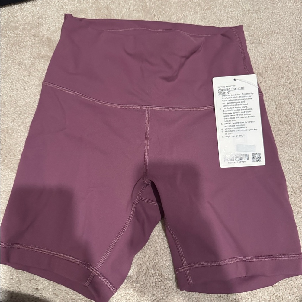 Women's Mauve High-Waisted Shorts